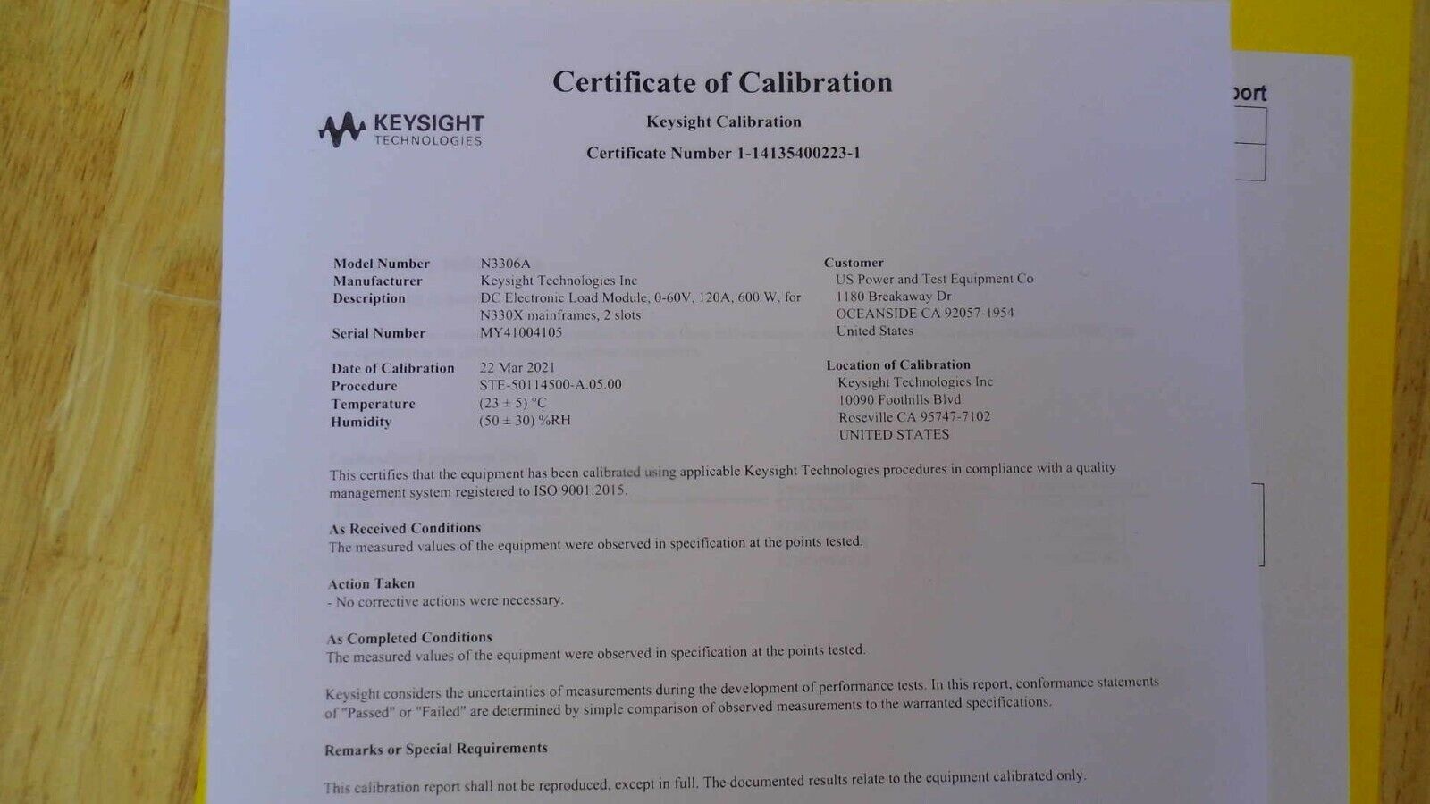 Agilent N3306A J01 60Vdc 120A 640W Electr Ld Module w Keysight cal (2 in stock) Agilent N3306A J01 60Vdc 120A 640W Electr Ld Module w Keysight cal (2 in stock)